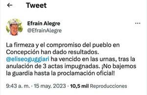 Efraín le dio como ganador a otro y en redes… sabés loo