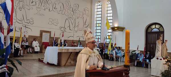 Monseñor Francisco Javier Pistilli llama a la unidad en el Te Deum de Encarnación