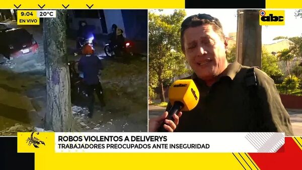 Video: Robos violentos a deliverys - ABC Noticias - ABC Color