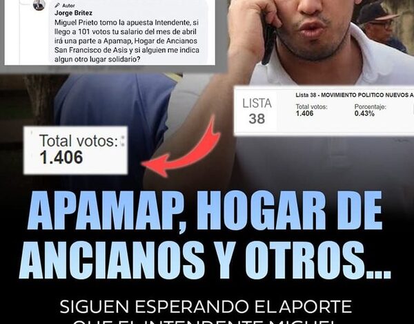 Jorge Britez reclama a Miguel Prieto pago de apuesta