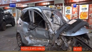 Aparatoso accidente de tránsito en el Mercado 4 - Noticias Paraguay