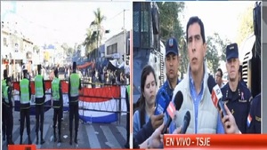 Continúan intensas manifestaciones frente al TSJE - Noticias Paraguay