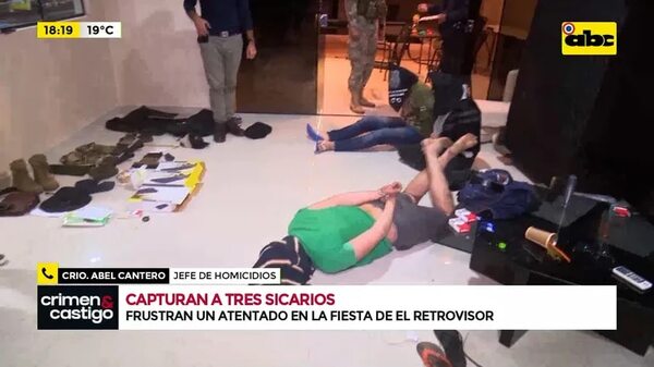 Video: Capturan a tres del PCC y evitan un atentado en la fiesta de El Retrovisor - Crimen y castigo - ABC Color