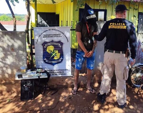 ALLANAN VIVIENDA E INCAUTAN ESTUPEFACIENTES EN PODER DE UN JOVEN EN ENCARNACIÓN
