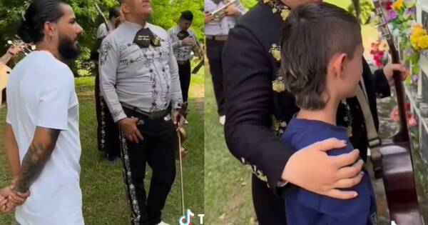 La Nación / ¡Serenata hasta el cielo! Niño sorprendió a mariachis con emotivo pedido