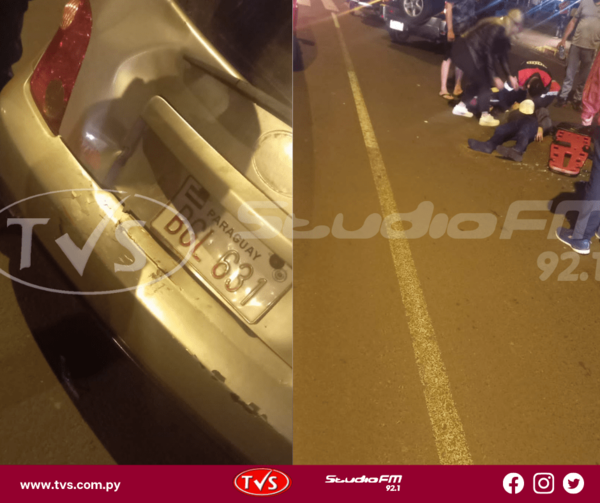 BRUTAL COLISIÓN SOBRE LA AVDA. COSTANERA DEJÓ HERIDO A UN MOTOCICLISTA EN ENCARNACIÓN