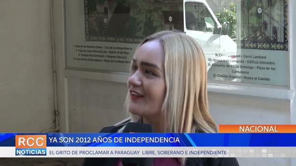 El grito de proclamar a Paraguay libre, soberano e independiente