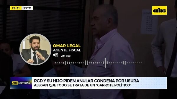 Video: RGD y su hijo piden anular condena por usura - ABC Noticias - ABC Color