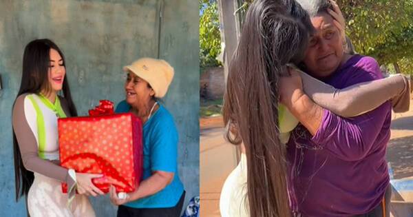 La Nación / Laurys Dyva agasajó a vendedoras en el Día de la Madre