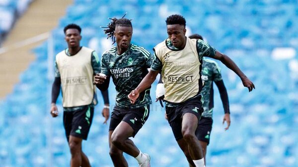 Real Madrid se entrena en el Etihad con gran novedad