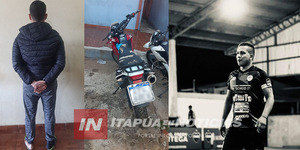 DETUVIERON A MOTOCICLISTA QUE ESTARÍA INVOLUCRADO EN ACCIDENTE FATAL - Itapúa Noticias