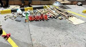Despejaron la avenida Eusebio Ayala y pillaron montón de bombas molotov