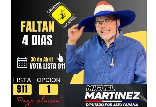 PLRA denuncia a candidato 'mbatara': Perdió en internas de Concertación, pero ganó en generales por Cruzada Nacional