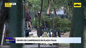 Video: Campesinos aguardan en Plaza Italia  - ABC Noticias - ABC Color