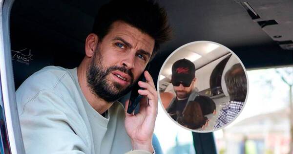La Nación / ¿Piqué con problemas económicos?, viajó en vuelo comercial y desató rumores