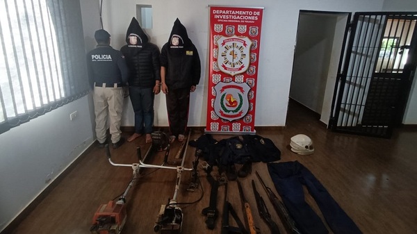 Dos detenidos por robo domiciliario en Yguazú - Noticias Paraguay