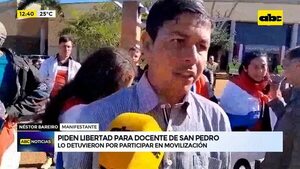 Video: Piden libertad para docente de San Pedro - ABC Noticias - ABC Color