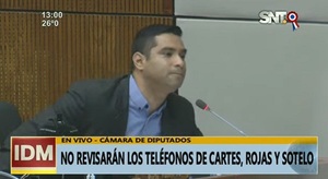Diputados rechazan instar a revisión de celulares de Cartes y otros