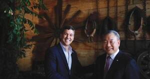La Nación / Santiago Peña se reunió con el viceministro de RR.EE. de la República de China Taiwán