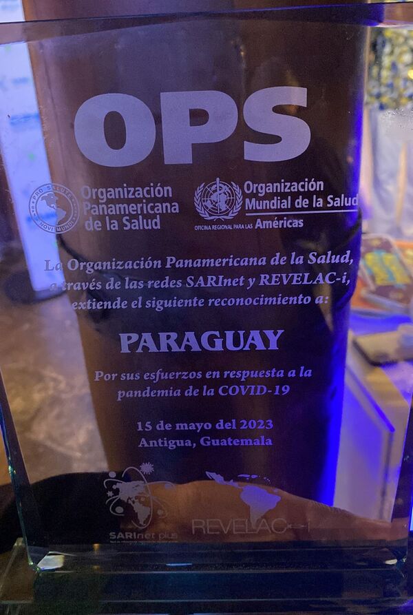 Paraguay recibe reconocimiento de la OPS por sus esfuerzos durante pandemia - .::Agencia IP::.
