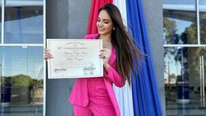 Miss recibió su título de cirujana: "¡Lo logré!"