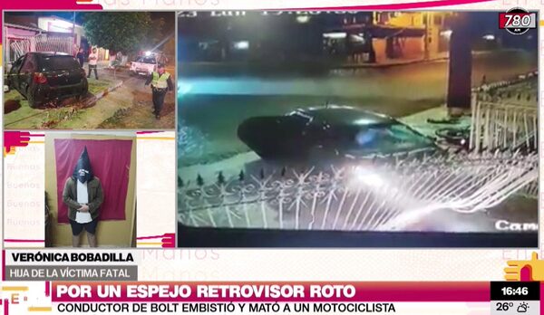 Familiares de motociclista arrollado piden la pena máxima para el chofer de Bolt - Megacadena — Últimas Noticias de Paraguay