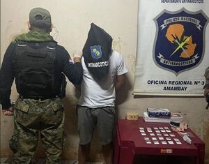 "Rapai" es detenido con mas de 3 kilos de marihuana  - Pedro Juan Digital