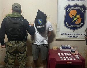 "Rapai" es detenido con mas de 3 kilos de marihuana - Pedro Juan Digital
