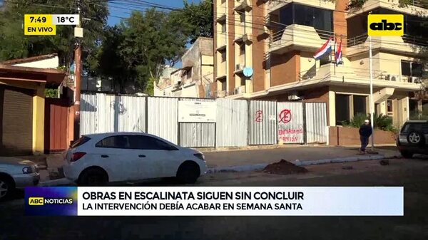 Video: Escalinata sigue sin concluir - ABC Noticias - ABC Color