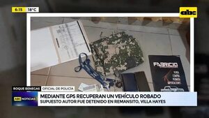 Mediante GPS recuperan un vehículo robado  - ABC Noticias - ABC Color