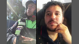 [VIDEO] José Ayala denunció "prepotencia" de un poli de tránsito