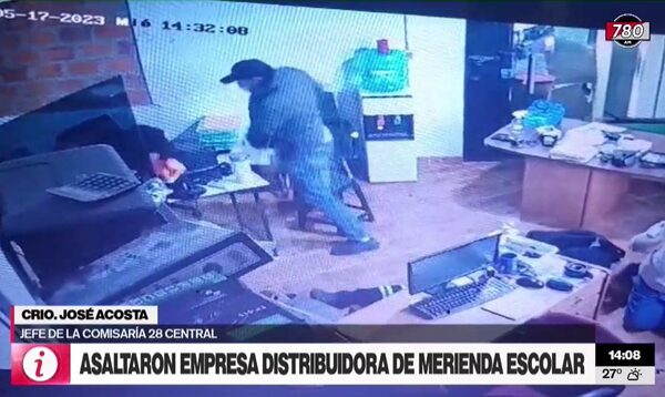 Botín robado en asalto a distribuidora de merienda escolar sería de más de G. 100 millones - Megacadena — Últimas Noticias de Paraguay