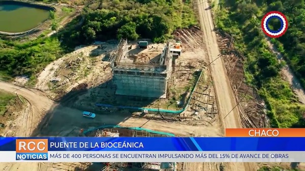 Unas 450 personas construyen el puente de la Bioceánica que ya superó el 18% de avance