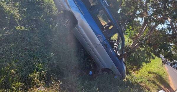 La Nación / Triple choque en Guarambaré deja un lesionado grave y daños materiales