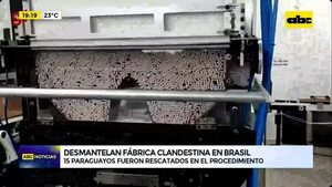 Video: Desmantelan fábrica clandestina en Brasil y hallan paquetes con marca de Tabesa - ABC Noticias - ABC Color