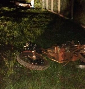 Bebé de un año terminó con lesiones tras accidente en motocicleta