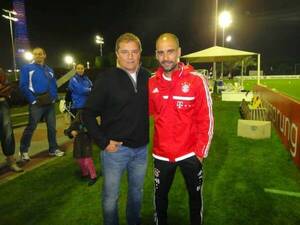 El día que el DT de Olimpia ¡estuvo con Pep Guardiola!