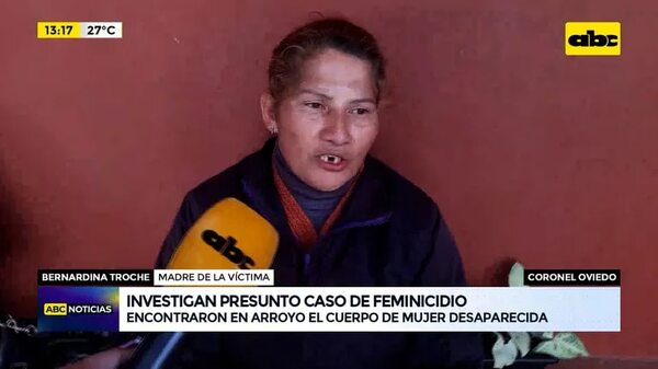 Video: Investigan presunto caso de feminicidio en Coronel Oviedo - ABC Noticias - ABC Color