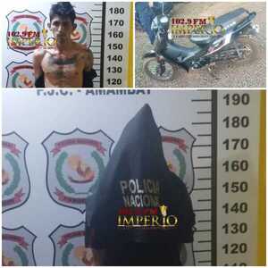 Policía incauta motocicleta robada y detiene a supuesto autor en barrio Obrero - Radio Imperio
