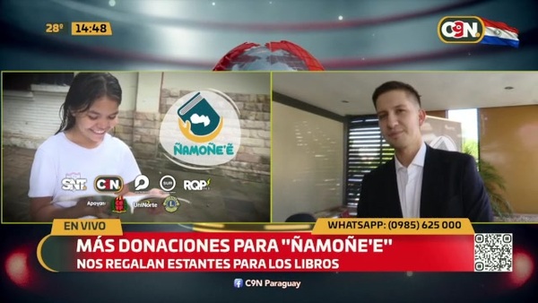 Más donaciones para "Ñamoñe'e" - C9N