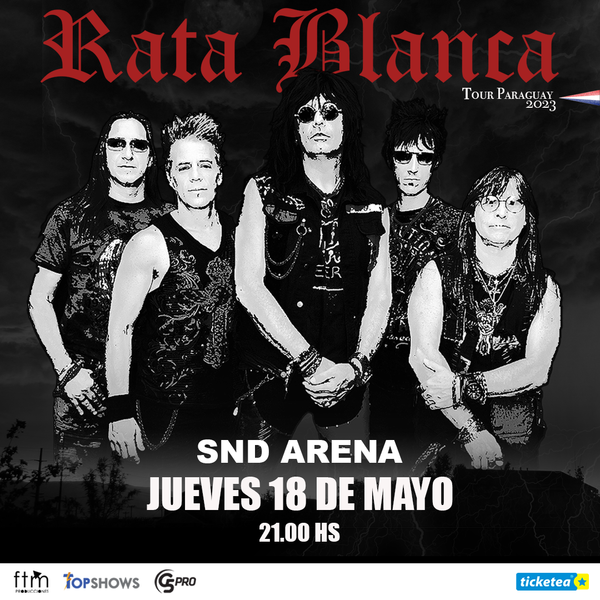 RATA BLANCA SE PRESENTA HOY EN EL ESTADIO ARENA SND