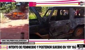 Intento de feminicidio y posterior suicidio en Yby Yaú: Hallaron un cuerpo calcinado - Megacadena — Últimas Noticias de Paraguay
