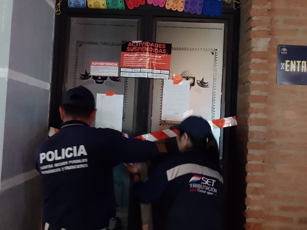 SET suspende actividades de dos locales nocturnos en Asunción | 1000 Noticias