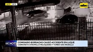 Video: Comisario borracho causó accidente en Luque      - ABC Noticias - ABC Color