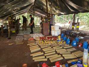 Tres detenidos y destrucción de 8 toneladas de marihuana en la colonia Estrella - Radio Imperio