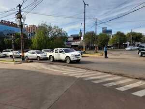 Municipalidad de Encarnación toma medidas para ordenar el tránsito en acceso al puente internacional