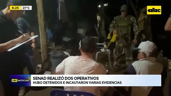 Video: SENAD realizó operativos en Yaguarón y Fernando - ABC Noticias - ABC Color