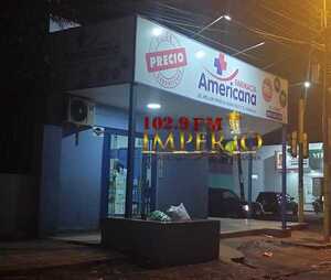 Solitario asaltante se lleva dinero en efectivo de una farmacia en barrio Obrero - Radio Imperio