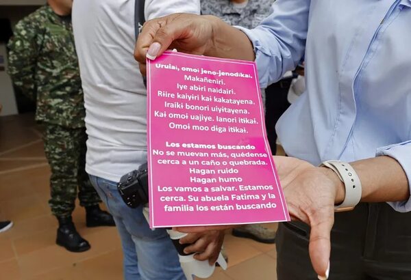 La denodada lucha por encontrar a los niños perdidos en Colombia: Volantes en uitoto y kits alimentarios - Mundo - ABC Color