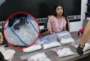 Detienen a mexicana que intentó ingresar al país con una importante carga de metanfetaminas - Megacadena — Últimas Noticias de Paraguay